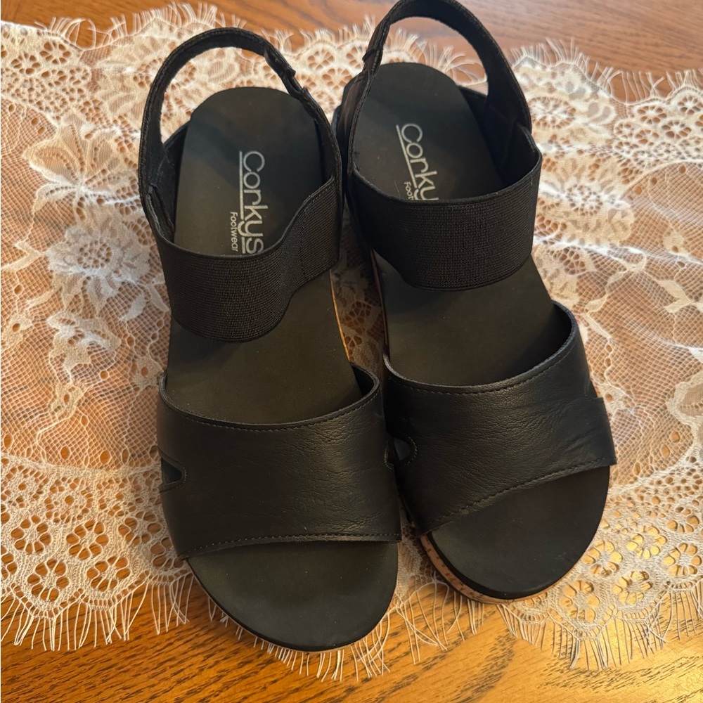 Corkys Women's Elegant Black Sandals